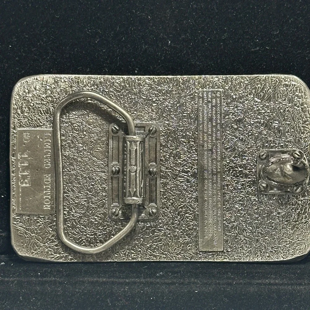 Vintage Great Plains Americas Heartbeat Farm Equipment Advertising Belt Buckle
